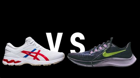 asics vs nike shoes